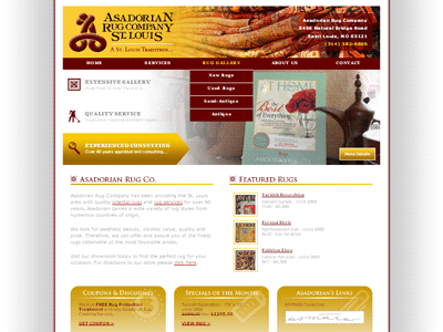 Asadorian Rug Company Website