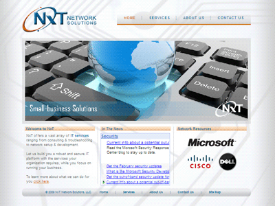 NxT Network Solutions Website